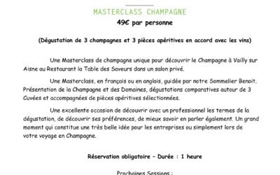 Soirée accord Mets & Champagne